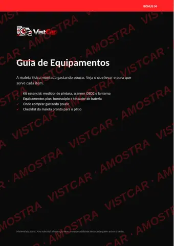 Capa do guia de equipamentos